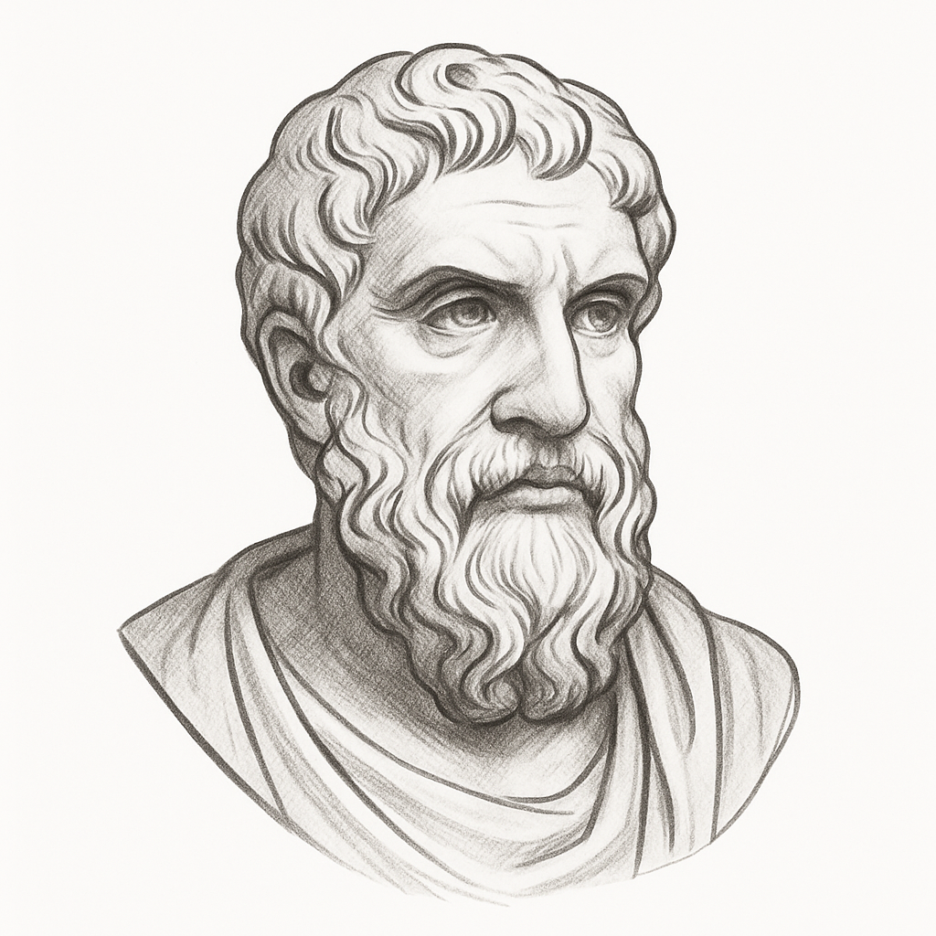 A bust of the philosopher Epictetus